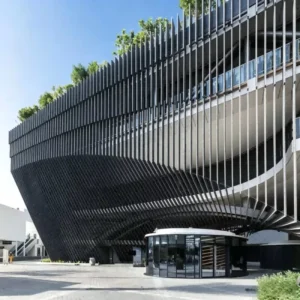 Modern Vertical Aluminum Alloy Louver for Building Facade Ventilation Sunshade Heatproof Eco Friendly Warranty