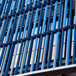 Modern Vertical Building Facade Curtain Wall Ventilation Shading Decoration Heatproof Energy Saving OEM ODM Aluminum Louver