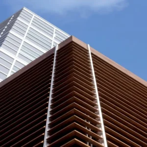 Modern Vertical Louver Adjustable Blade Powder Coated Aluminum Alloy Shutters Panel for Exterior Outdoor Use