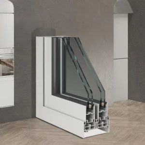 Modern Waterproof Sliding Casement Hung Aluminium Glass Windows Wood Grain Transfer Surface 6000 Series Custom Cutting Bending
