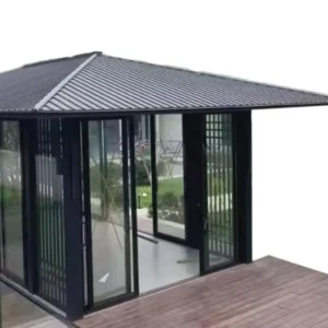 Modern for Backyard Garden Terrace and Commercial Spaces Using Aluminum Alloy Profiles Weatherproof Low Maintenance Long Lasting