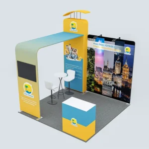 Modular 3*3m Aluminum Profile Modern Design 10x10ft for Trade Show Equipment Exhibition Booth Seg Light Box Display