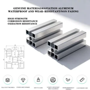 Modular Cleanroom 4040 Purified Aluminum Profile Industrial Aluminum Frame Can Be Customized with Cutting Length