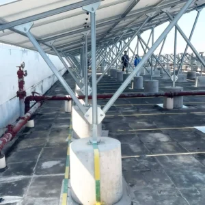 Modular Steel Solar Accessories Flexible Ground Mount Solutions for Flat Roof Solar Panel Support