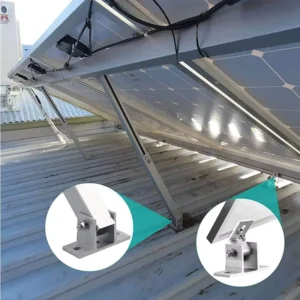 Multi Angle Adjustable Front Rear Leg Set Zinc Aluminum Magnesium Alloy Hot Dip Galvanized Solar Panel Tilt Mount Brackets Kit