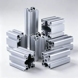Multi-groove Hollow Industrial Aluminum Extrusion Profile Lightweight Rigid Frame For Production Conveyor Line