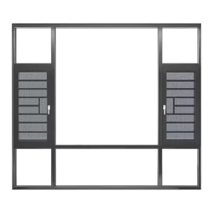 NFRC Certified Energy Efficient Low E Glass Argon Filled Swing Aluminum Casement Windows for Residential House USA