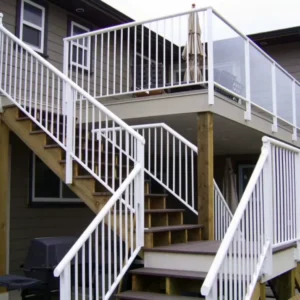 New Design High Quality Aluminum Balcony Railing Powder Coated Handrail Customized Prefab Guardrail System
