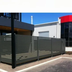 New Design Style Decorative 6000 Series Aluminum Fence with Wood Aesthetic Cutting Welding Services for Garden and Home