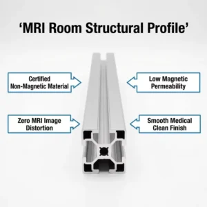 Non Magnetic Aluminum Profile for MRI Room Medical Equipment Structure Hardware