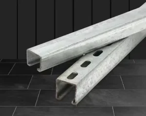 OEM Custom C shaped Solar Mount Frame Solid Non Hole Zinc Aluminum Magnesium Single C Channel Steel Bending Welding Included