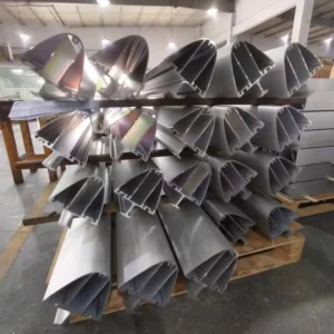 OEM Custom Extruded Irregular Curved Aluminum Profile Silver Anodised Aluminium Section for Medical New Energy Equipment Parts