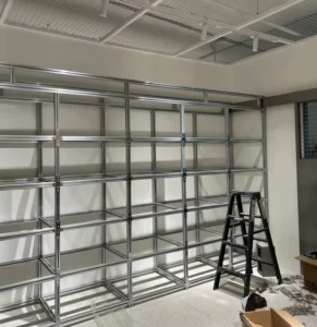 OEM ODM Industrial Aluminum Alloy 6063-T5 Powdercoated Adjustable Racking System Heavy Duty Quick Installation