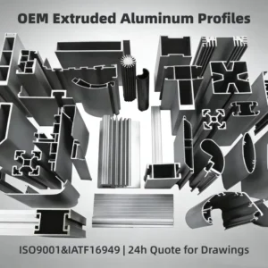 Oem Odm Custom Led Profile Heatsink Aluminum Extrusion 6060 8080 T Shape Frame Cutting Bending Welding Punching Accessories