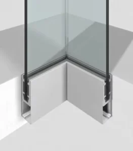 Outdoor Glass Frameless Balustrade Railing Clamp Aluminum U Shape Channel Profile Glass Railing