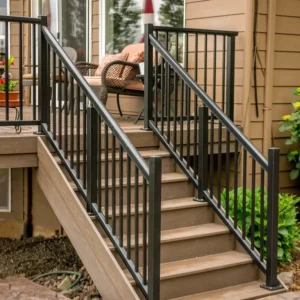 Outdoor Stair Design Customized Modern Aluminum Railing Profile