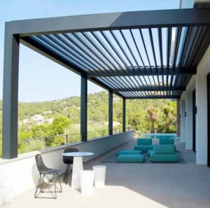 Outdoor Waterproof Aluminum Profiles Garden Pergolas China Manufacture Aluminum Pergola