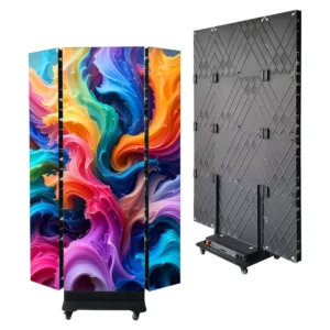 P2 P1.25 P1.86 LED Flexible Tri Fold 360 Degree Advertising LED Curved Screen Display OEM Digital Poster for Indoor Outdoor Use