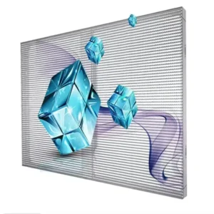 P3.9-7.8 Low Energy Consumption Transparent Glass LED Display Transparent LED Display for Restaurant