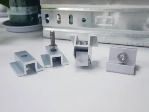 PV Solar Panel Installation Accessories Aluminum Solar Ground Roof Mounting Clamp for Efficient PV Solar System
