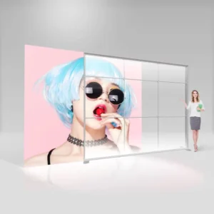 PVC Aluminum Rectangle Frame SEG LED Advertising Light Box Decorative Design Full Color Display Dustproof Power-Saving