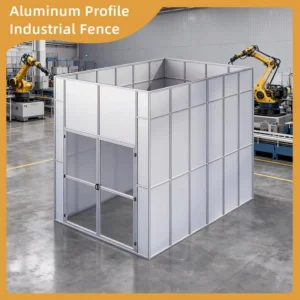 Pharmaceutical Grade Aluminum Profile Industrial Partition Fence Hygienic Closed Safety Barrier