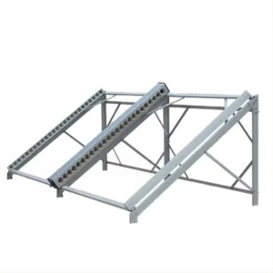 Photovoltaic Bracket Support Bracket Hot Dip Galvanized Steel Aluminum Frame 60m S Wind Load 1.4kn m2 Snow Solar Mounting System