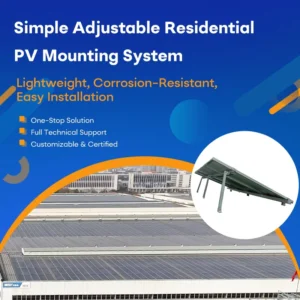 Photovoltaic Solar Mounting Bracket Rooftop Adjustable Solar Mounting Bracket for Residential
