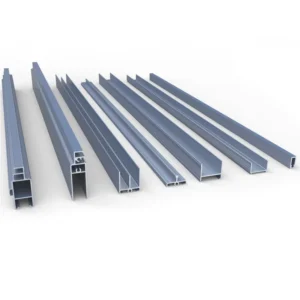 Double Sided Lower Sliding Door Track Profile Aluminium Profile for Wardrobe