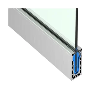 Polishing Aluminium U Shape Channel Toughened Glass Railing Handrail Profile Extrusion for Balcony Deck