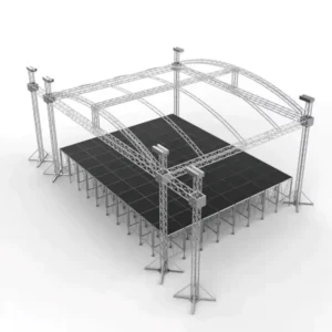 Portable 10×10 Pop up Exhibition Hall Tradeshow Floor Aluminium Profile Truss System Display Booth for Fashion Show
