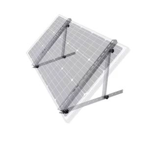Portable Foldable Aluminum Alloy Solar Panel Bracket 304 Stainless Steel Fasteners Adjustable 15 30 Solar Panel Installation