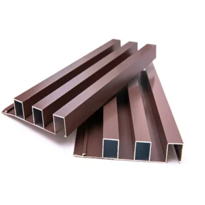 Powder Coat Outdoor Wall Panel Wood Grain Aluminum Alloy Wall Profile Metal Profile for Exterior