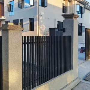 Powder Coated Aluminum Fencing Decorative Pool Safety Barrier with Customizable Panel Heights