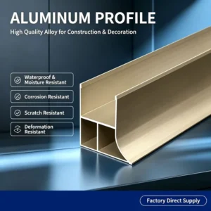 Premium Decorative Aluminum Profiles 6063 Series Waterproof Custom Cutting High Quality for Luxury Decor