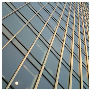 Prima High Strength Unitized Building Facade System Thermal Break Design with Double Glazed Tempered Glass Curtain Wall