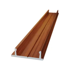 Professional Custom Slatted Privacy Security Protection Aluminum Fences Profiles Wood Grain Transfer Surface Treatment Cutting