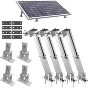 China Manufacturer Aluminium Solar Panel Mounting Bracket Anodized Adjustable Support Flat Tile Roof Mounting Racking for Solar