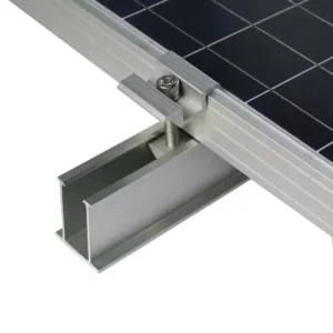 Quick Installation Aluminum Ground Roof Photovoltaic PV Support Accessories Kit Solar Panel Mid Clamp