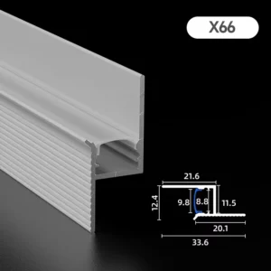 Recessed LED Wall Washer Aluminum Profile for Seamless Architectural Exterior Linear Lighting