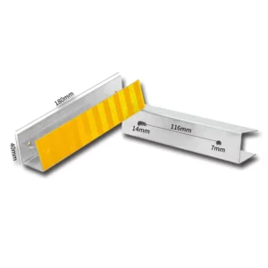 Rectangular Reflective Signs Driving Direction Guide Bright Road Markers Highway Traffic Warning Delineators