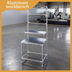 Reinforced Corner Multi Layer Aluminum Profile Operation Workbench Heavy Duty Table with Anti Wear Shelves
