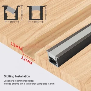 Removable LED Profile Under LED Bar Shelf Closet Display Lighting for Kitchen LED Cabinet Lights