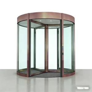 Revolving Door Automatic Manual Aluminum Alloy Glass Custom Size Project