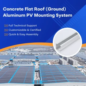 Roof Solar Mounting System OEM Custom Waterproof Concrete Foundation Solar Panel Mounting Bracket for Home Use