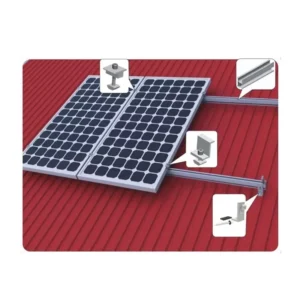 Roof Solar Structure Photovoltaic Bracket Mounting PV Photovoltaic Accessories Aluminum Solar Mounting Rail