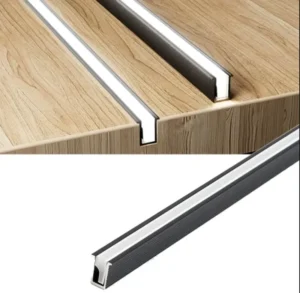 SDW D16 Mini Ultra Thin 6000 Series LED Cabinet Aluminum Profile Strip Light Anodized Surface Embedded Invisible Channel Closet