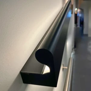 SDW78.8X95MM Aluminum Handrail Luminous Stair Handrail LED Corridor Wall Light Lighted Handrail for Indoor