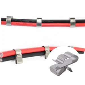 SUS304 Solar Panel Clip Solar Mounting Accessories PV Wire Clamp Solar Cable Management