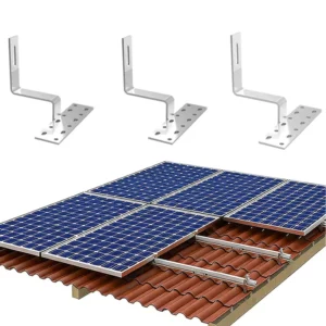 SUS304 Solar Tile Rooftop Mounting Brackets Tile Roof PV Panel Mounting System Stainless Steel Hooks OEM Support